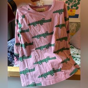 Hugo Loves Tiki crocodile print girl’s dress 2t